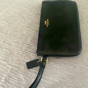 Coach clutch purse black